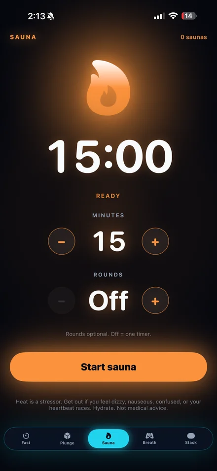 Sauna tab